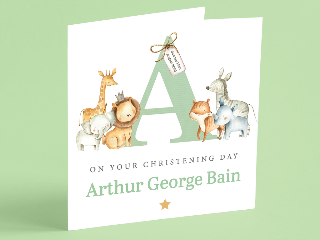 Personalised Christening Cards