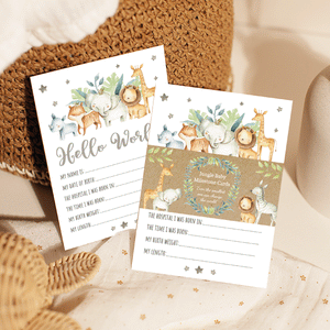 Jungle Baby Milestone Cards