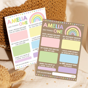 Personalised Time Capsule Cards