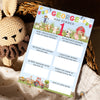 Personalised Farmyard First Birthday Time Capsule Cards with Envelopes - Colourful Keepsake Game, Customisable 1st Birthday Party Activity