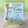 Personalised Classic Winnie The Pooh 1st Birthday Card - Daughter, Granddaughter, Niece, Goddaughter Gift