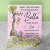 Personalised Classic Winnie The Pooh 1st Birthday Card - Daughter, Granddaughter, Niece, Goddaughter Gift