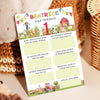 Personalised Farmyard First Birthday Time Capsule Cards with Envelopes - Colourful Keepsake Game, Customisable 1st Birthday Party Activity
