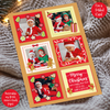 a christmas card with a picture of a baby