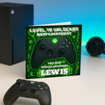Personalised Xbox Gamer Birthday Card