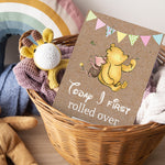 Winnie The Pooh Classic Pooh Bear 1st Year Milestone Cards - Blue Baby Boys Keepsake