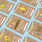 Winnie The Pooh Classic Pooh Bear 1st Year Milestone Cards - Blue Baby Boys Keepsake