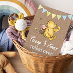 Winnie The Pooh Classic Pooh Bear 1st Year Milestone Cards - Blue Baby Boys Keepsake