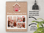 Personalised A4 Wall Calendar 2025 – Gingerbread House Christmas Design