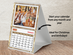 Personalised A5 Desktop Calendar – Elegant Lights Design, Perfect for Christmas & Birthdays 2025