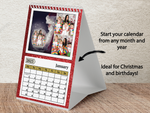 Personalised A5 Wall Calendar 2025 – Glitter Effect & Colourful Design