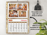 Personalised A5 Desktop Calendar – Elegant Lights Design, Perfect for Christmas & Birthdays 2025