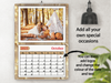 Personalised A5 Desktop Calendar – Elegant Lights Design, Perfect for Christmas & Birthdays 2025