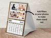 Personalised A3 Wall Calendar 2025 – Rustic Wood & Christmas Decor Design