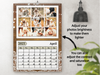 Personalised A5 Wall Calendar 2025 – Rustic Lace & Fairy Lights Family Design