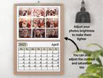 Personalised A5 Desktop Calendar 2025 – Gingerbread House Christmas Design