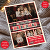 a christmas card with a photo of a family