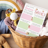 Personalised 1st Birthday Time Capsule Cards, Fairy, Pixie First Birthday Party Games