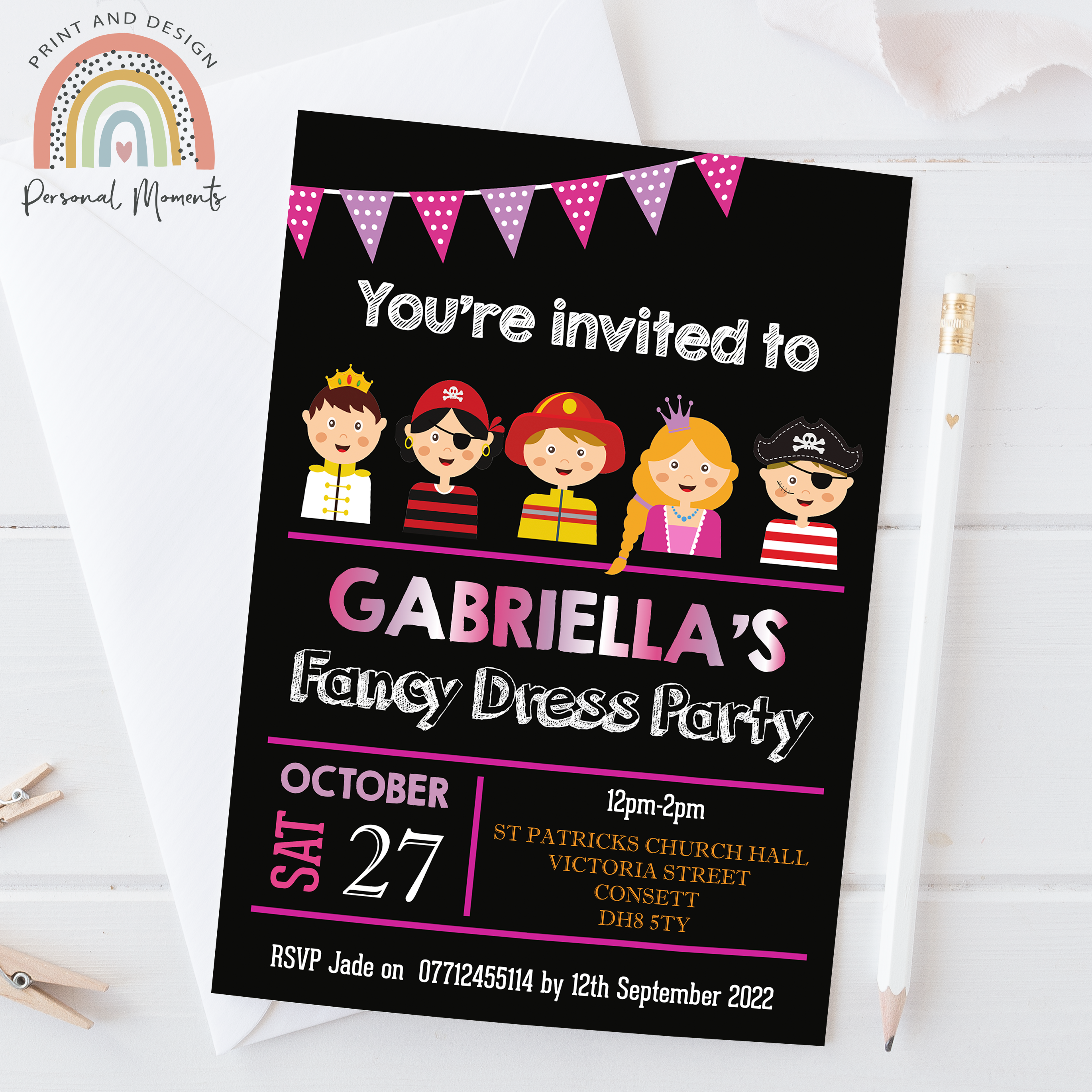 Children's Fancy Dress Party Invitations