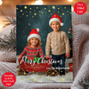 Personalised Folded Star Christmas Card Packs - Family Photo A6 Cards