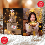 Personalised Folded Magical Christmas Card Packs - Photo A6 Gift Cards