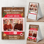 Personalised A4 Wall Calendar – Custom Photo Gift, Start Any Month, Perfect for Christmas & Birthdays - Year 2025