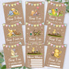 Winnie The Pooh Classic Pooh Bear 1st Year Milestone Cards - Blue Baby Boys Keepsake