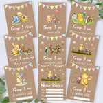 Winnie The Pooh Classic Pooh Bear 1st Year Milestone Cards - Blue Baby Boys Keepsake