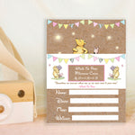 Winnie The Pooh Classic Pooh Bear 1st Year Milestone Cards - Blue Baby Boys Keepsake