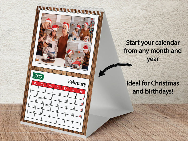 Personalised A3 Wall Calendar – Custom Photo Gift, Start Any Month, Perfect for Christmas & Birthdays - Year 2025