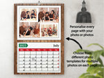 Personalised A3 Wall Calendar – Custom Photo Gift, Start Any Month, Perfect for Christmas & Birthdays - Year 2025
