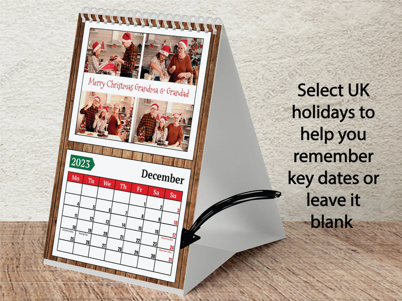 Personalised A5 Wall Calendar – Custom Photo Gift, Start Any Month, Perfect for Christmas & Birthdays - Year 2025