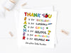 Personalised Thank You Teacher Card - End of Term School Nursery