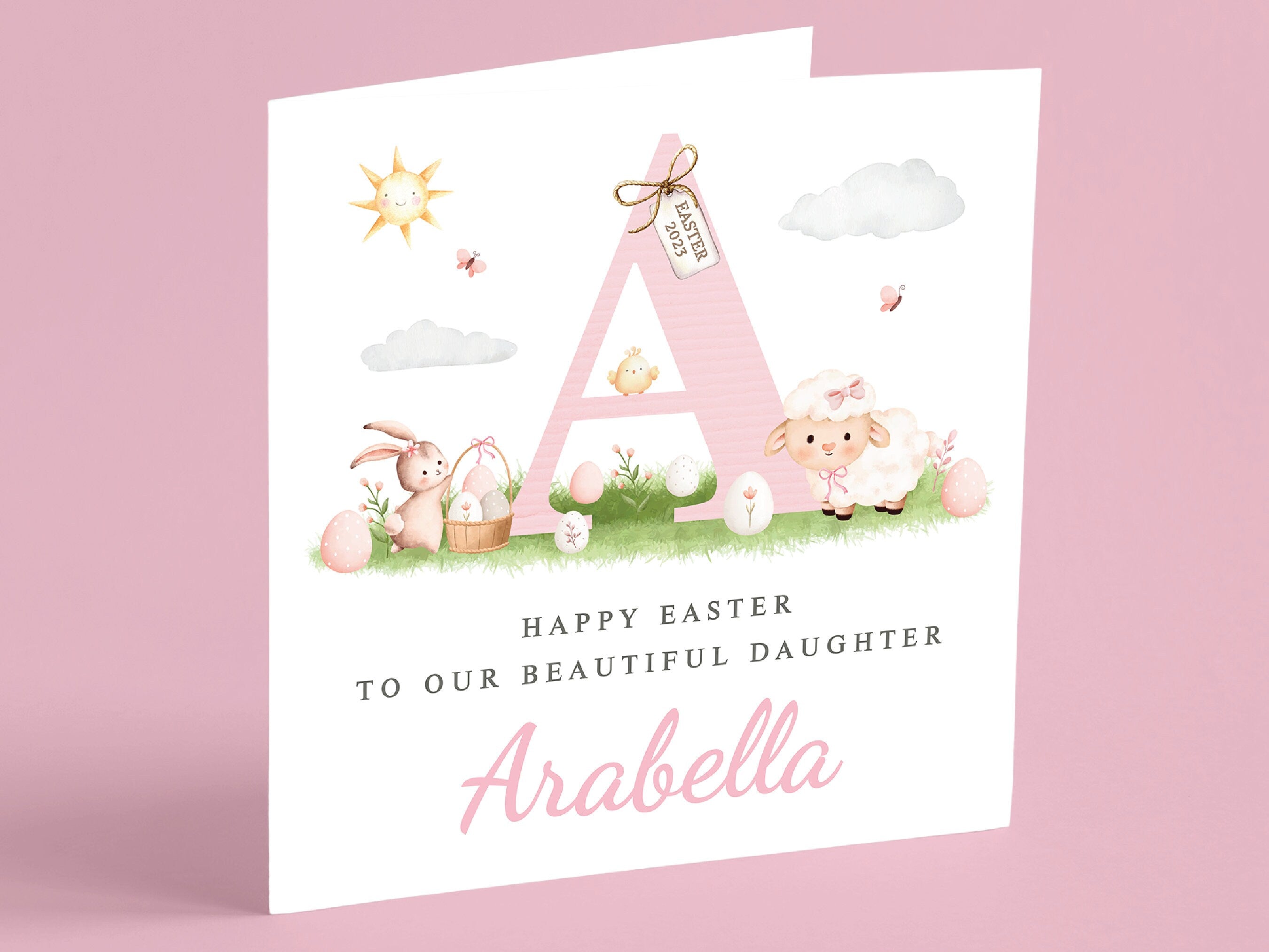 Personalised First Easter Card, Handmade 1st Easter Card, Happy Easter Personalised First Easter Card, Handmade 1st Easter Card, Happy Easter