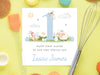 Blue 1st Easter Card for Baby - Personalised for Son, Nephew, Grandson, Godson