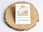 Jungle Safari Animals Baby Milestone Cards - Unisex Photo Props, Perfect for Baby Shower Gift, New Baby Memory Cards