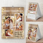 Personalised A5 Desktop Calendar – Elegant Lights Design, Perfect for Christmas & Birthdays 2025