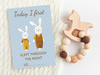 Vintage Boho Blue Baby Boy Milestone Cards - Perfect New Baby or Baby Shower Gift