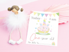 Pink Pastel Rainbow Boho Milestone Cards - Baby Girl Keepsake