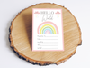 Pink Pastel Rainbow Boho Milestone Cards - Baby Girl Keepsake