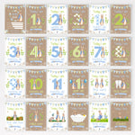 Peter Rabbit 1st Year Milestone Cards - Pink Baby Girls Keepsake