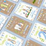 Peter Rabbit 1st Year Milestone Cards - Blue Baby Boys Keepsake