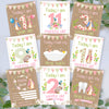 Peter Rabbit 1st Year Milestone Cards - Pink Baby Girls Keepsake