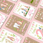 Peter Rabbit 1st Year Milestone Cards - Pink Baby Girls Keepsake