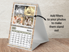 Personalised A3 Wall Calendar 2025 – Classic Plaid & Rustic Family Design