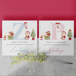 Personalised Baby Girl Christmas Card - For Daughter, Granddaughter, Niece, Sister | First Xmas Greeting Card