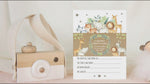 Jungle Safari Animals Baby Milestone Cards - Unisex Photo Prop