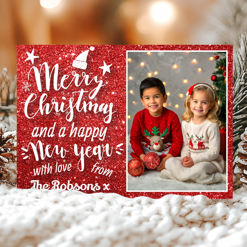 FLAT Pet Photo Christmas Cards, Christmas Cards With Photos