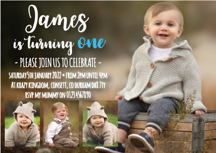 1st Birthday Invites With Photos