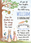 Personalised Blue Peter Rabbit Flopsy Bunny Invites